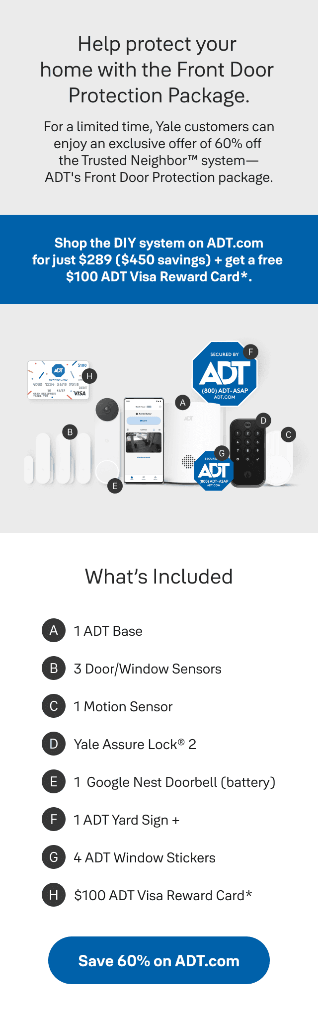 ADT Front Door Protection Package.