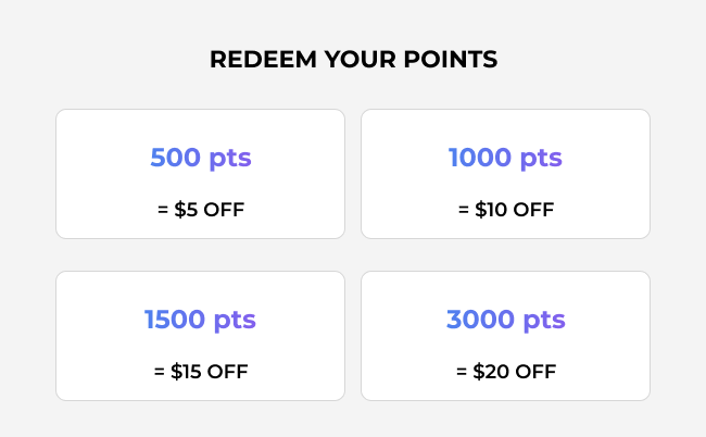 Redeem Your Points For Money Off