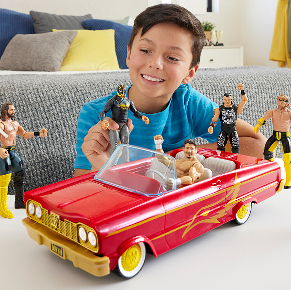 WWE Lucha Low Rider Vehicle With Rey Mysterio