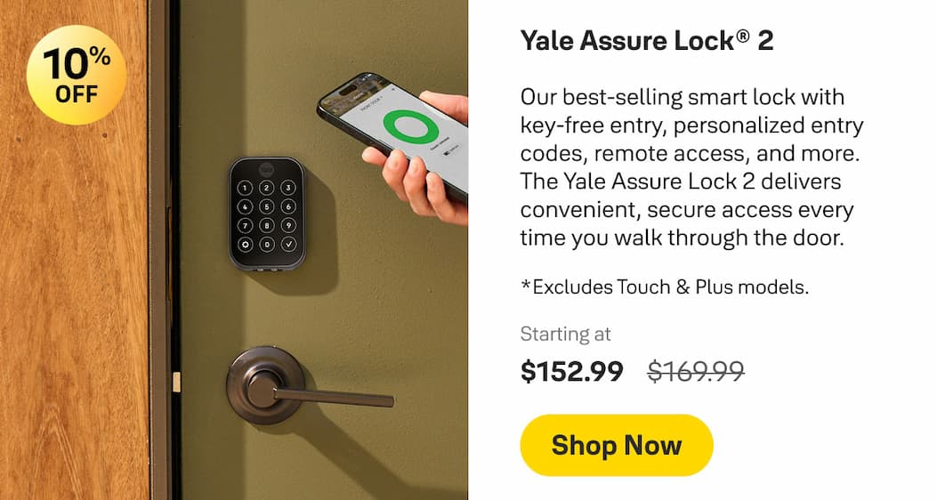 Save 10% on Yale Assure Lock 2.