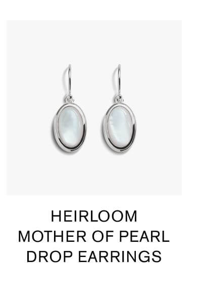HEIRLOOM MOTHER OF PEARL DROP EARRINGS