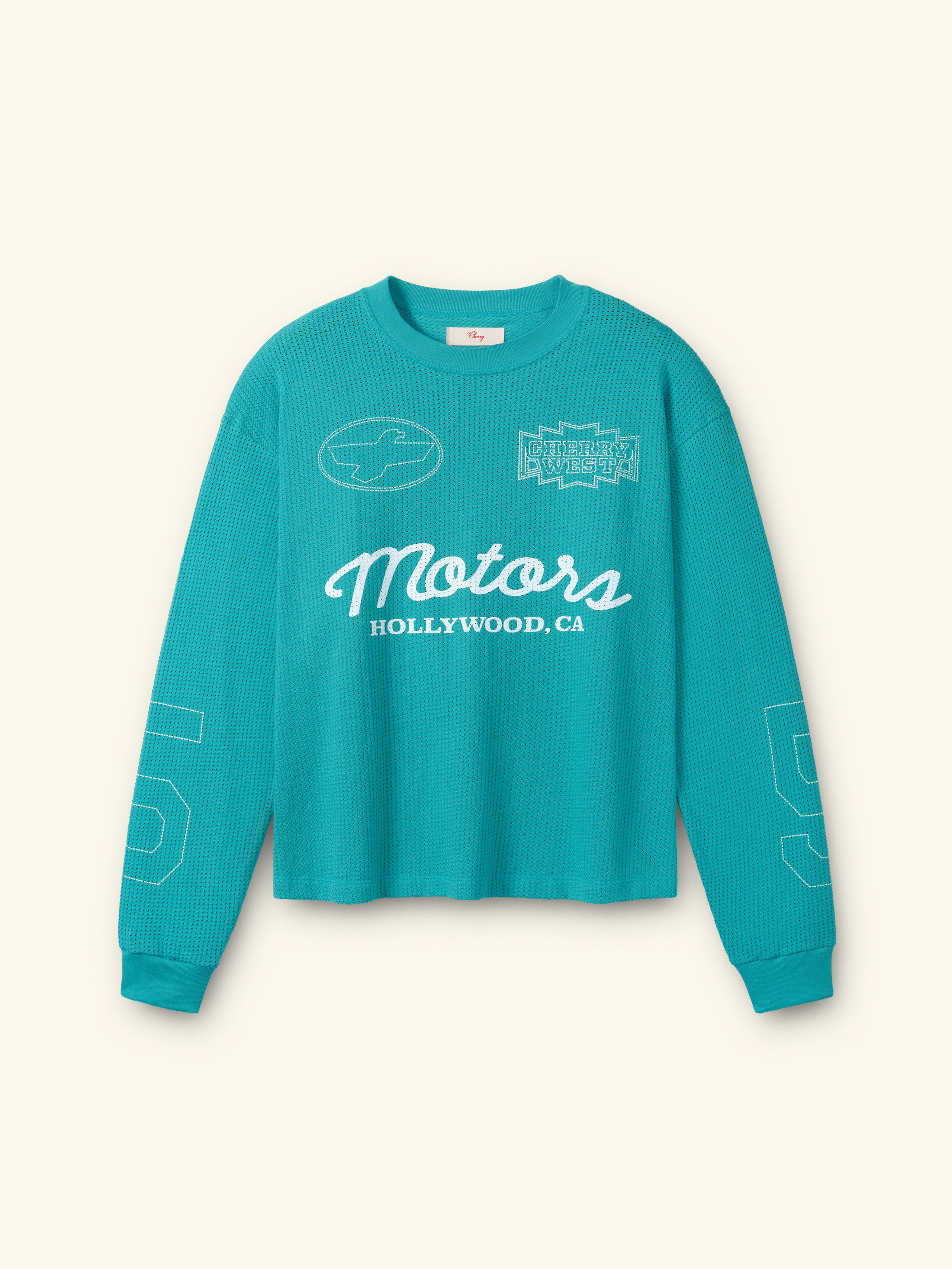 Image of Mesh Motors Long Sleeve (Turquoise)
