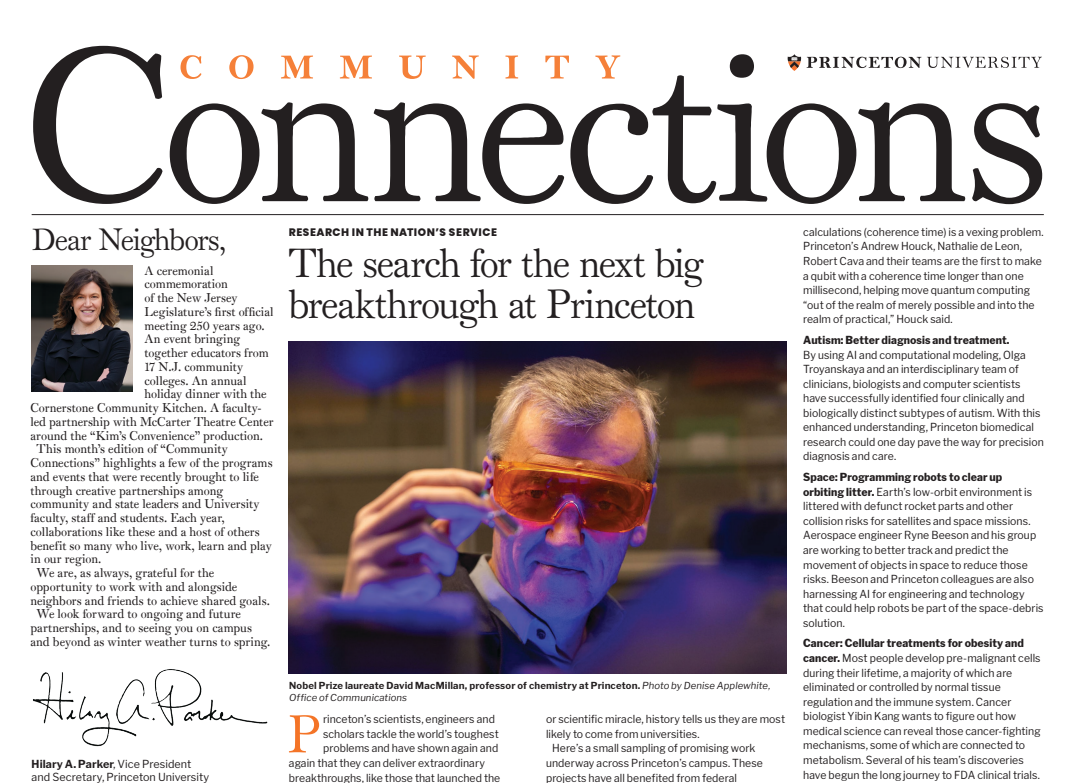 Community Connections front page