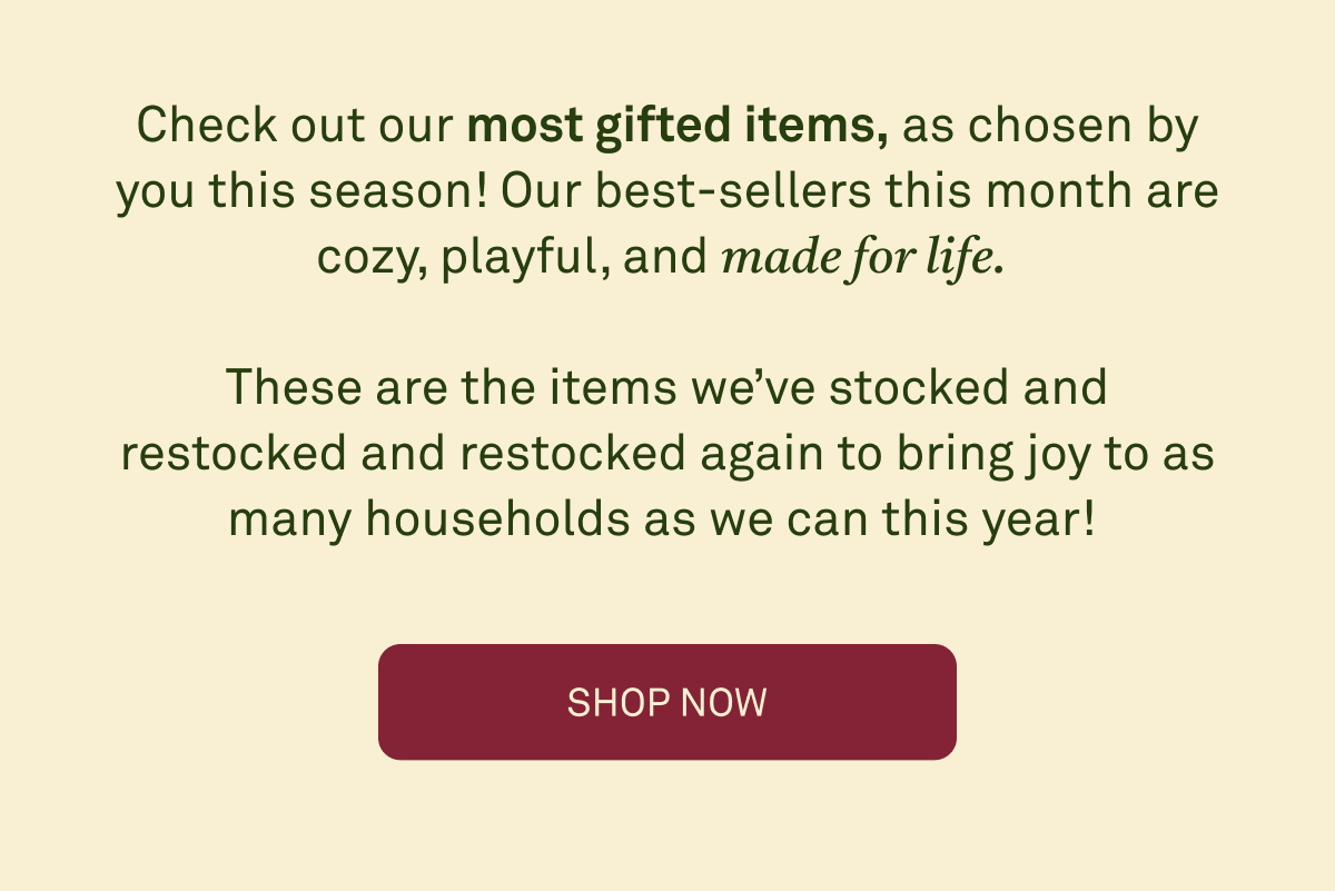 Our Best Sellers