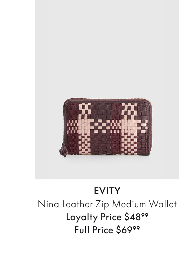 Nina Leather Zip Medium Wallet