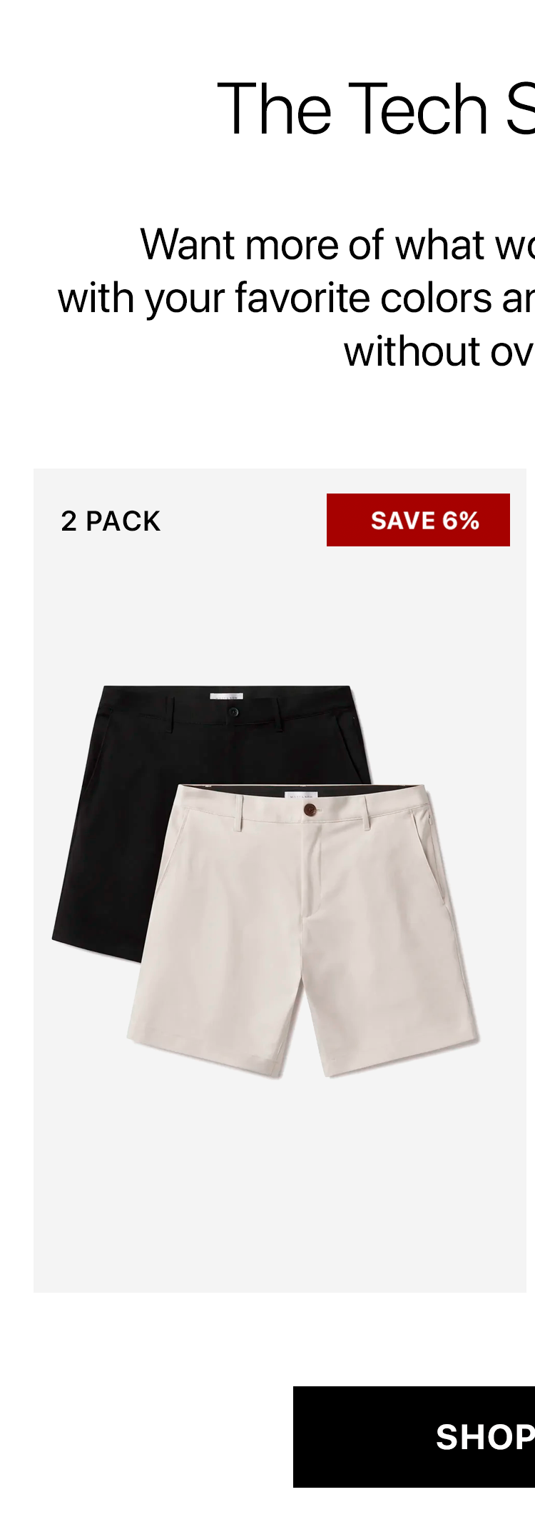 Tech Shorts 2-Pack