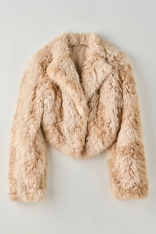 Supernova Cropped Faux Fur Jacket