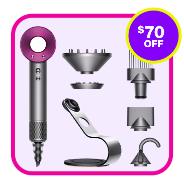 Dyson Supersonic Hair Dryer, Stand and Attachments
