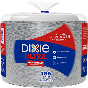 Dixie Ultra 10-1/16-inch Paper Plate, 186-Count