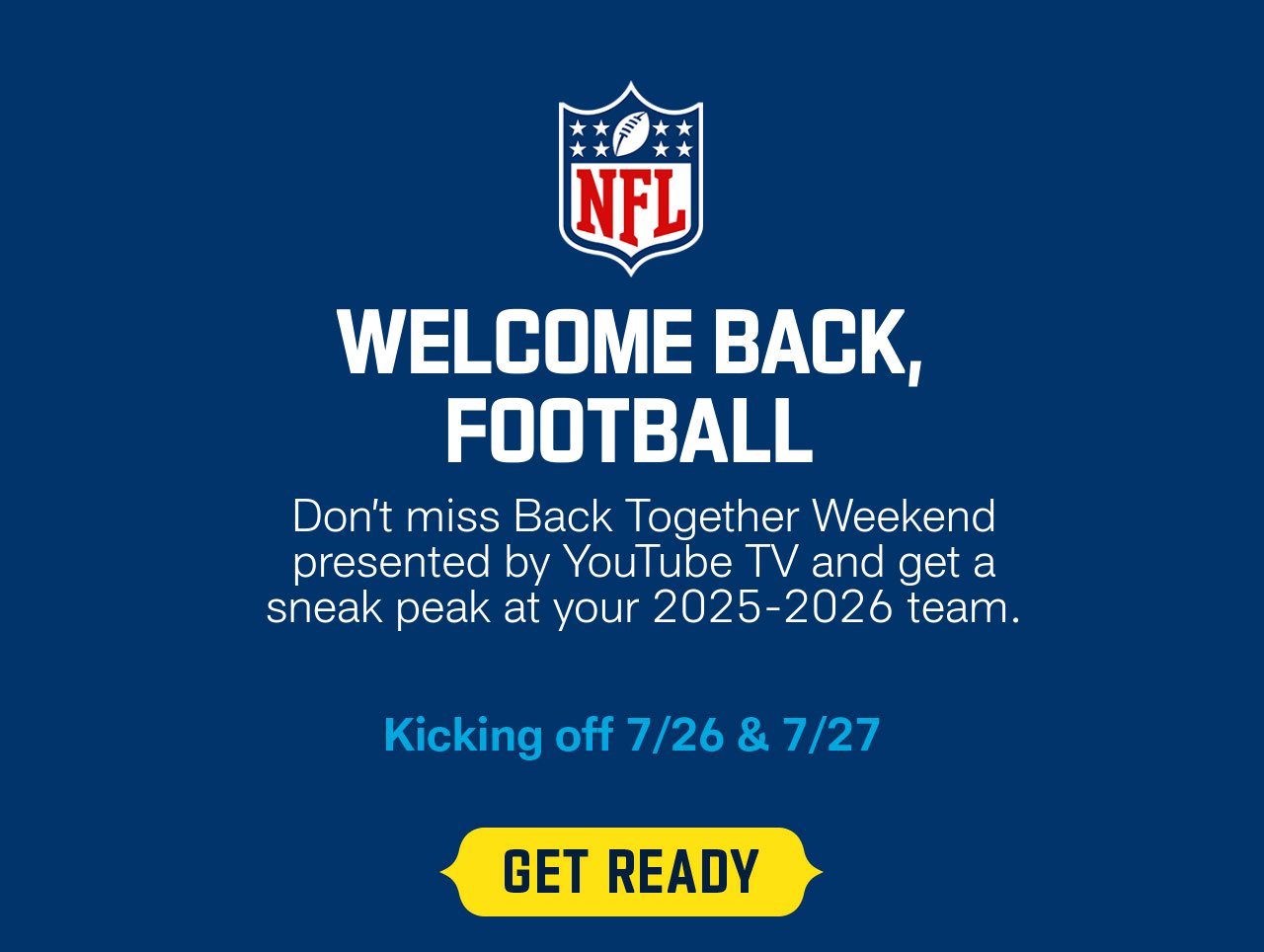 Welcome Back Football!