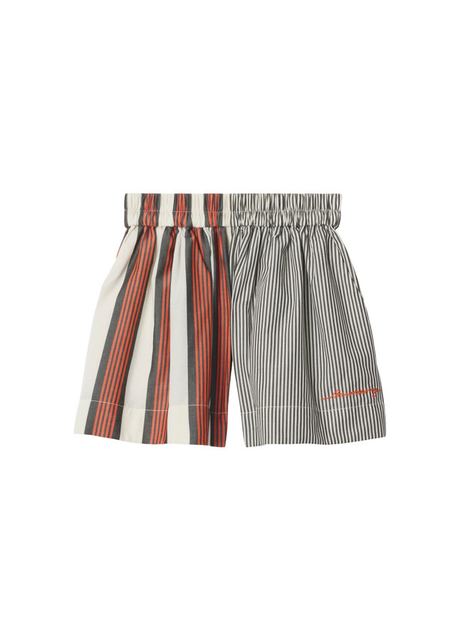 BURBERRY Striped cotton shorts