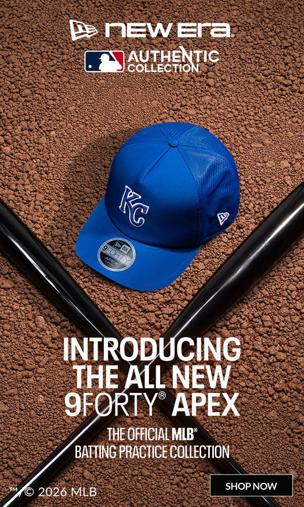 Introducing The All New 9Forty Apex | The Official MLB Batting Practice Collection. Shop Now.