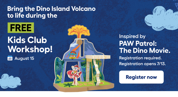 Bring the Dino Island Volcano to life during the