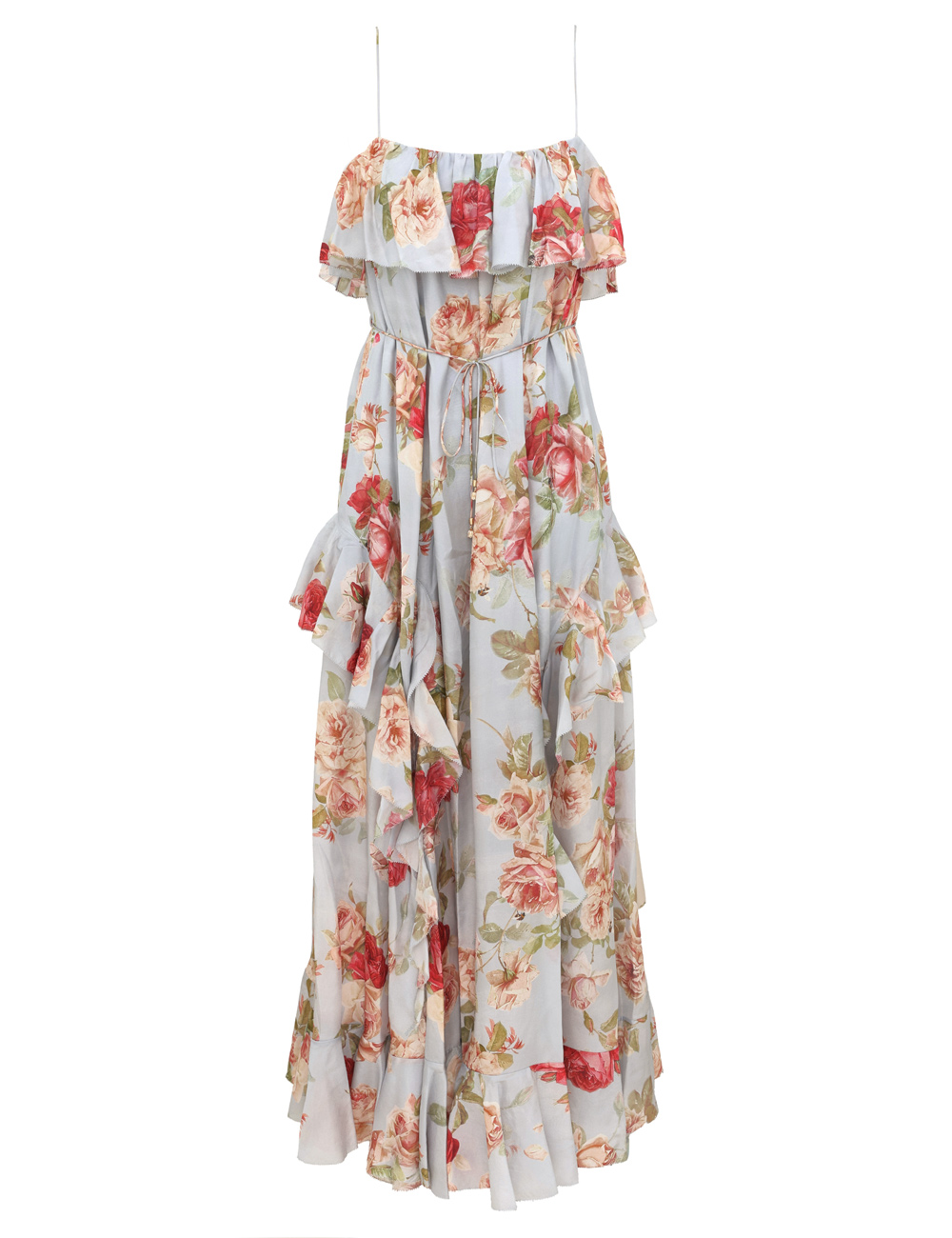 Roselight Frill Maxi Dress