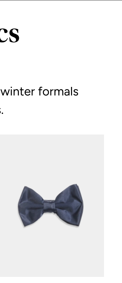 Classic Bow Tie | Navy Blue | $24