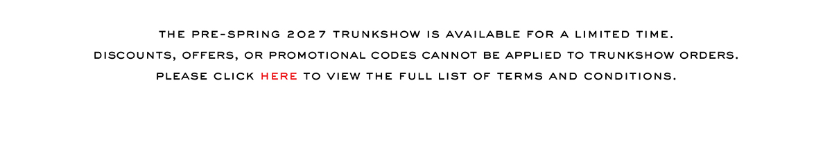 Trunkshow FAQ