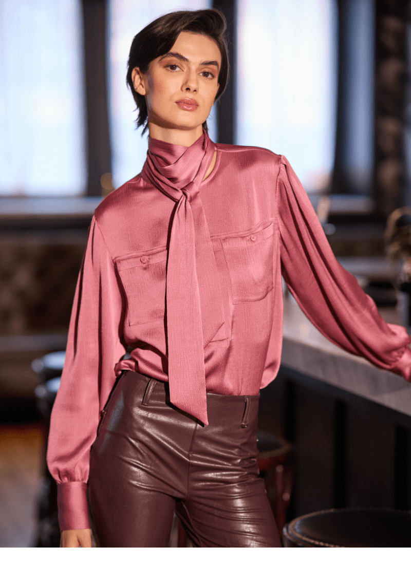 Image of Daiane Utility Scarf Blouse