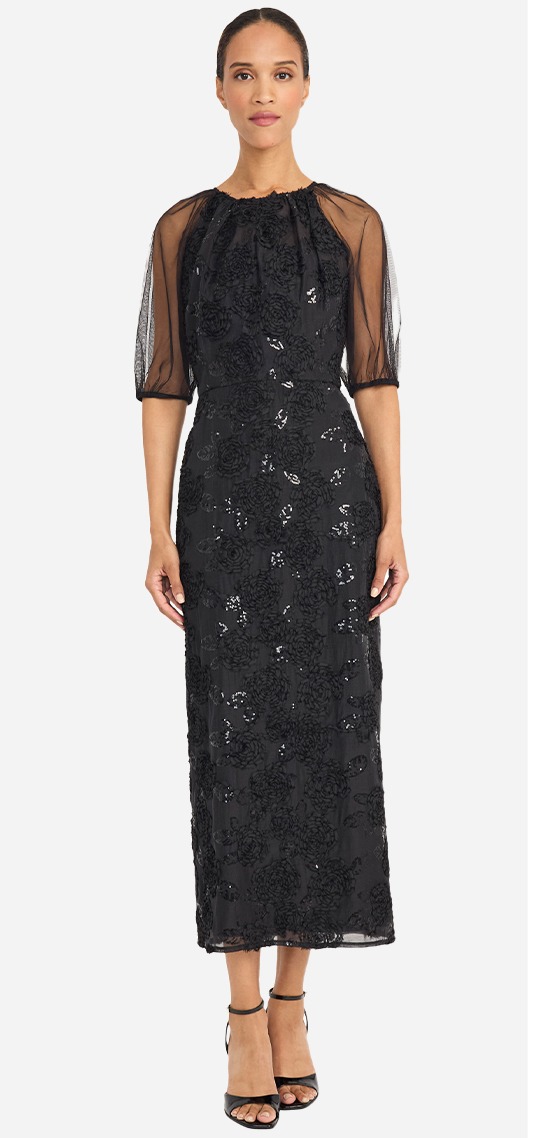 Marigold Maxi Sheath Dress By Maggy London