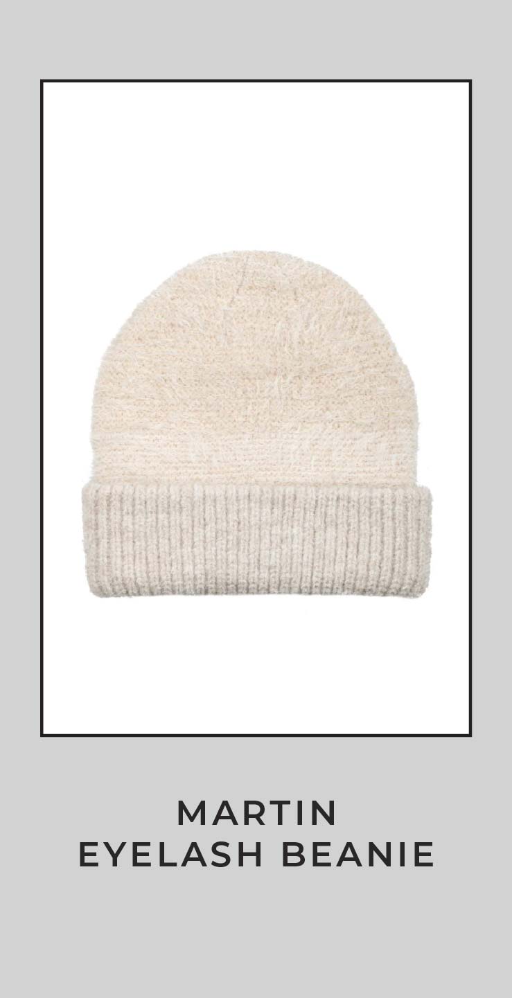 SHOP MARTIN EYELASH BEANIE