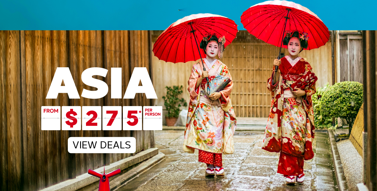 ASIA ON SALE FROM $275* PER PERSON