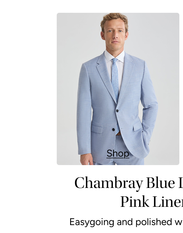 Chambray Blue Linen-Look, $248