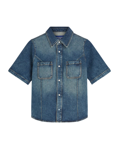 Darted Shirt - Verdant Fade