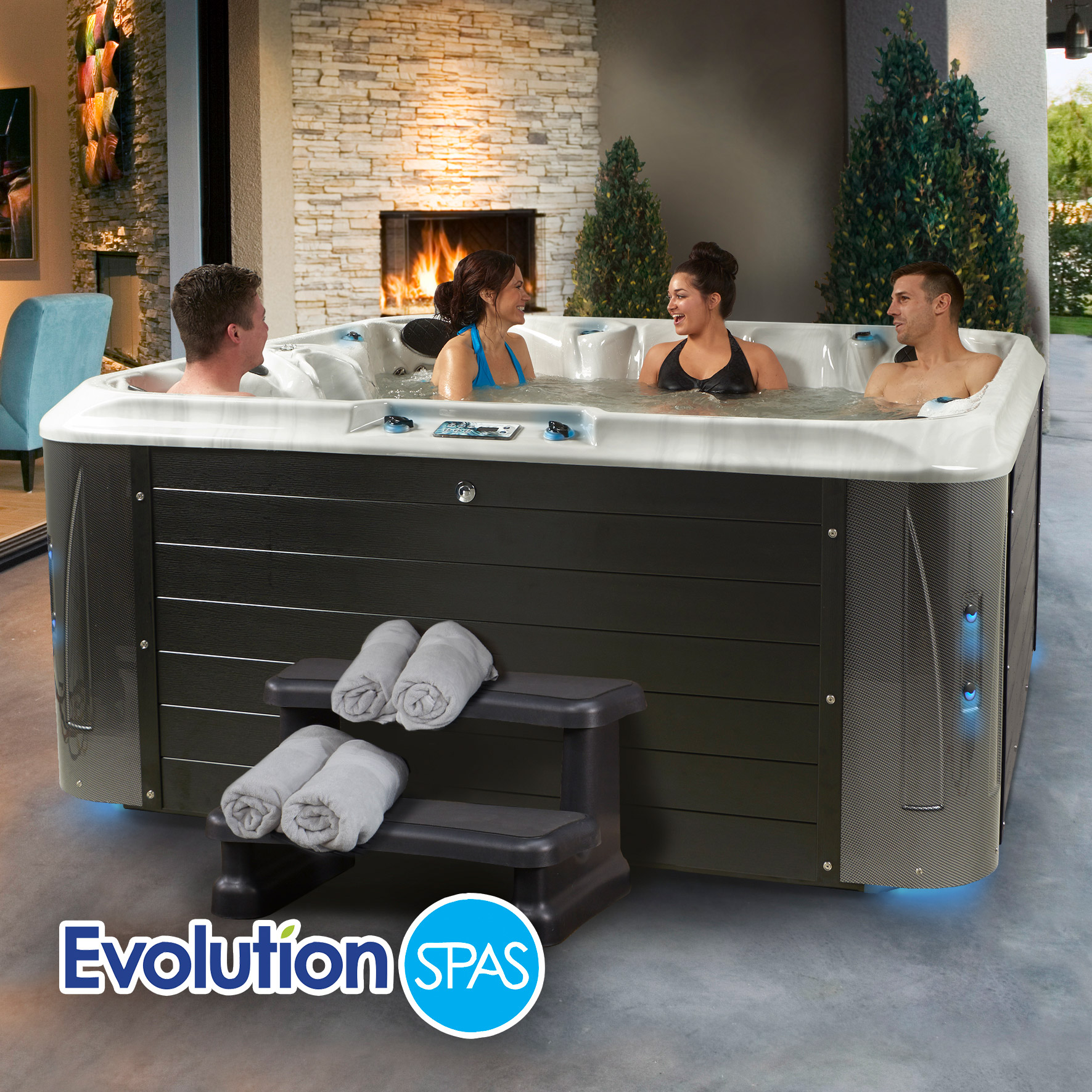 Evolution by Strong Spas Oxford 121-Jet, 7-Person Acrylic Spa