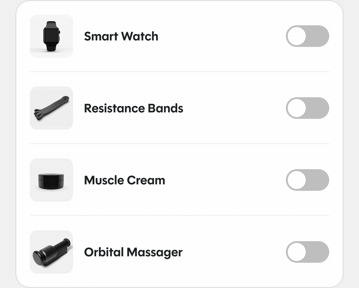 ✅ Smart Watch ✅ Resistance Bands ✅ Muscle Cream ✅ Orbital Massager
