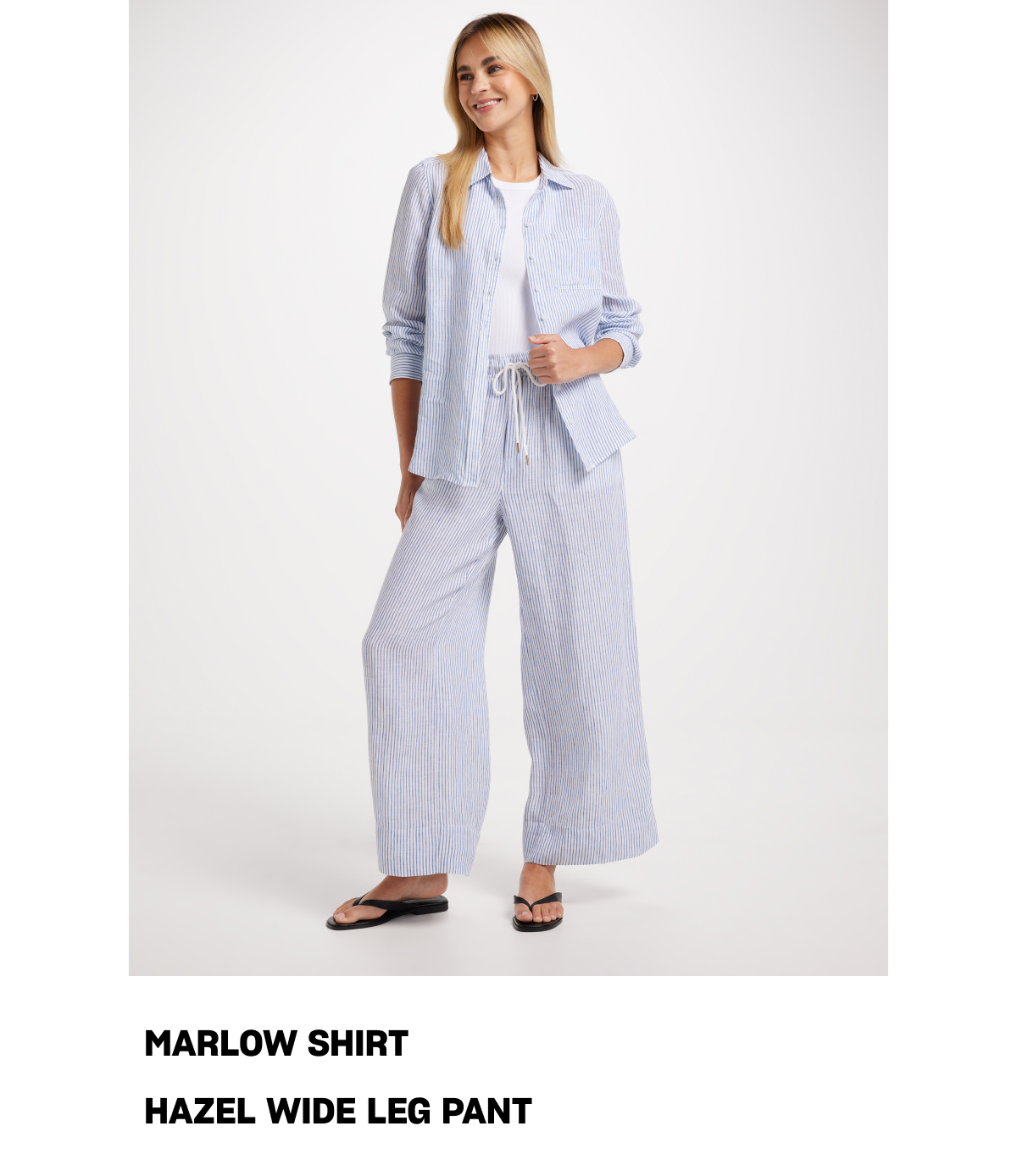 MARLOW SHIRT HAZEL WIDE LEG PANT