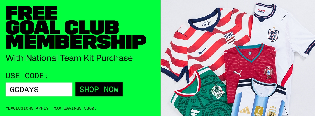 FREE Goal Club Membership w/ National Team Jersey Orders