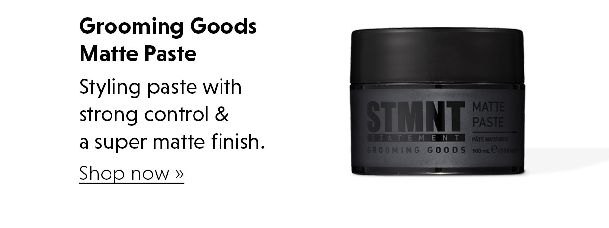 Grooming Goods Matte Paste | Styling paste with strong control & a super matte finish.