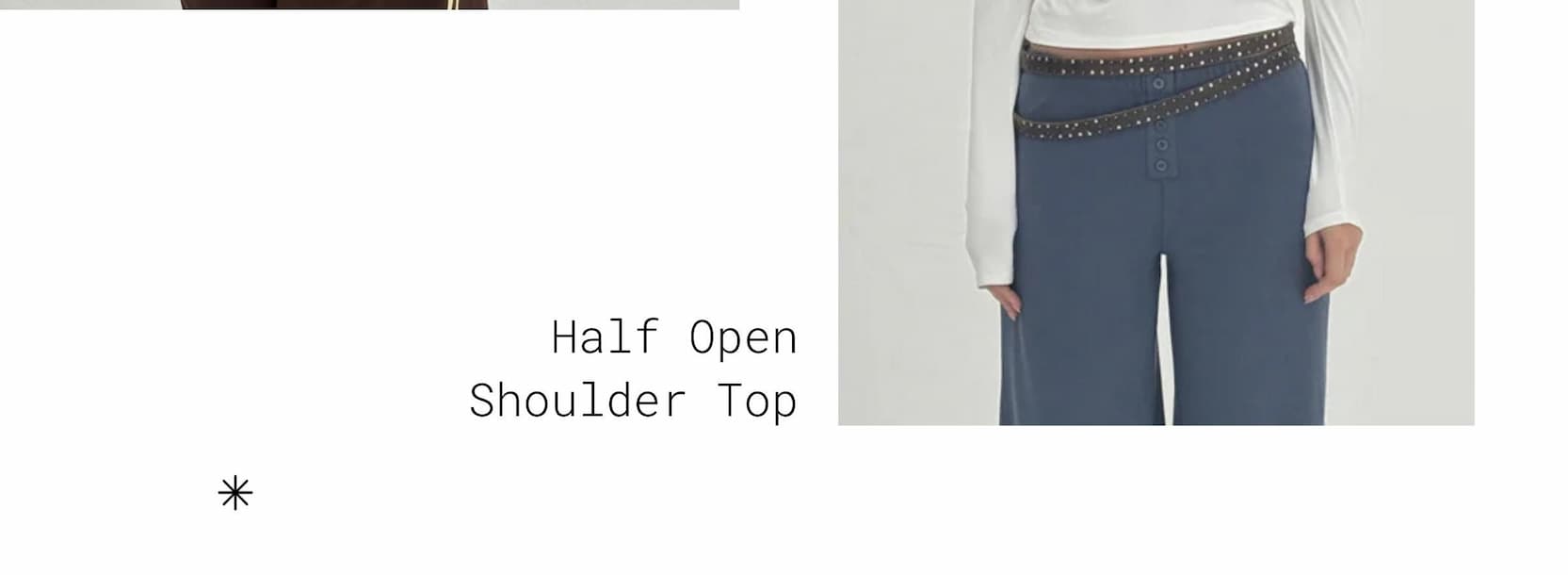 Half Open Shoulder Top 