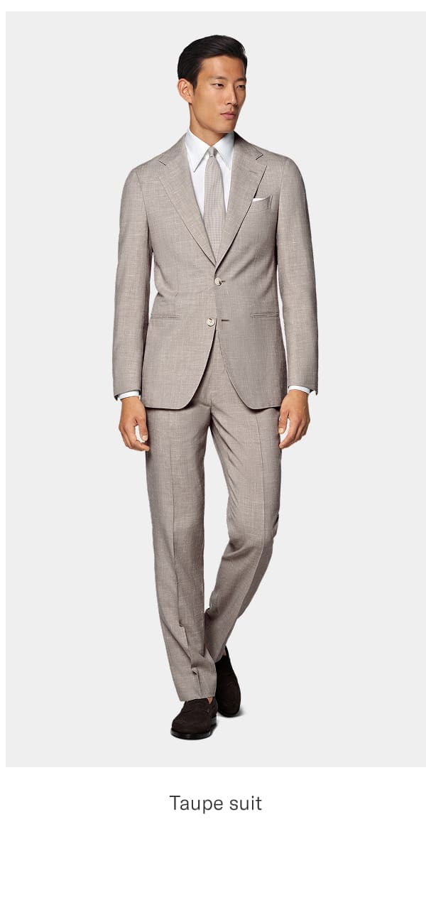 Taupe suit