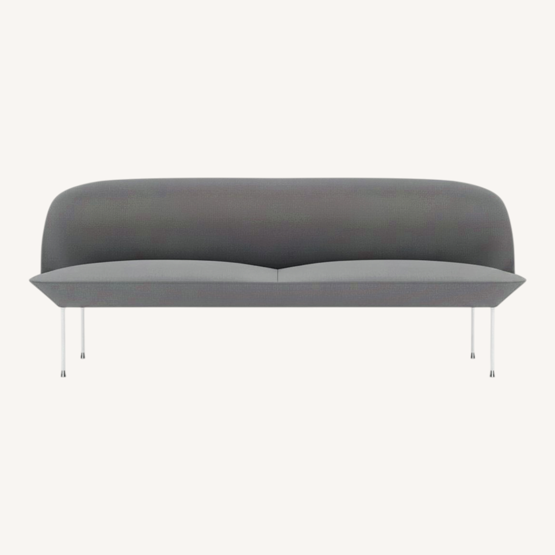Image of Design Within Reach Gray 3-seater Oslo Sofa