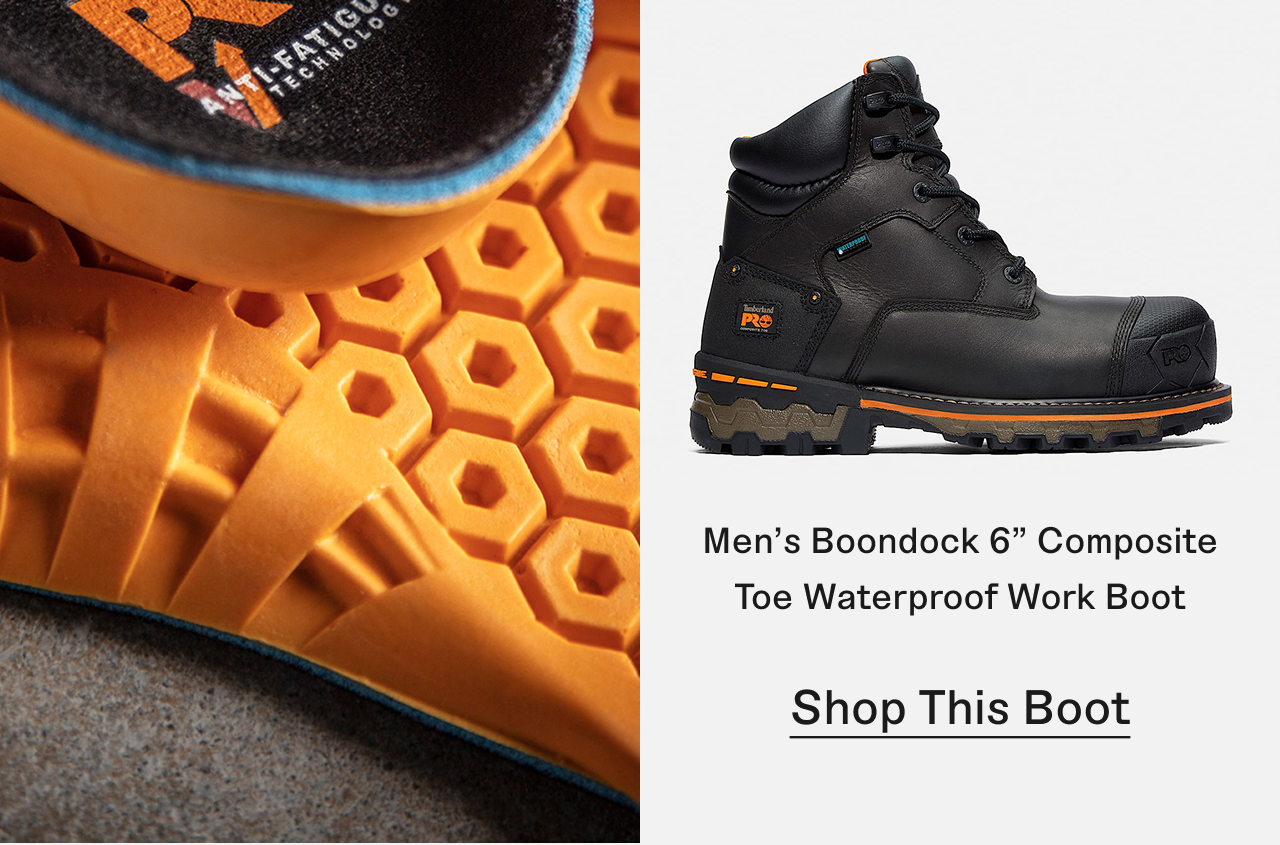 Men's Boondock 6" Composite Toe Waterproof Work Boot. Shop This Boot.