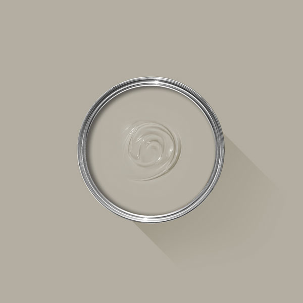 A photo looking down on a Farrow & Ball tin filled with Hardwick White