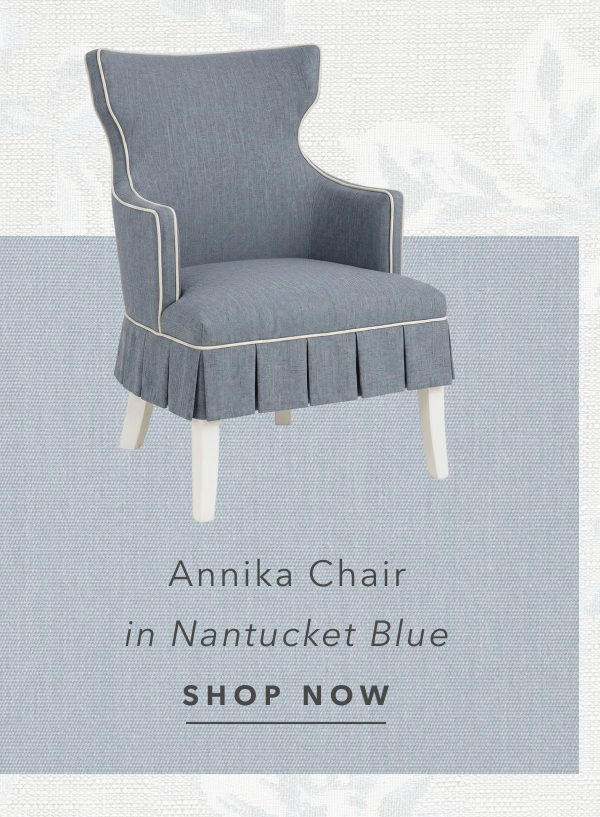 Annika Nantucket Blue  Occasional Chair