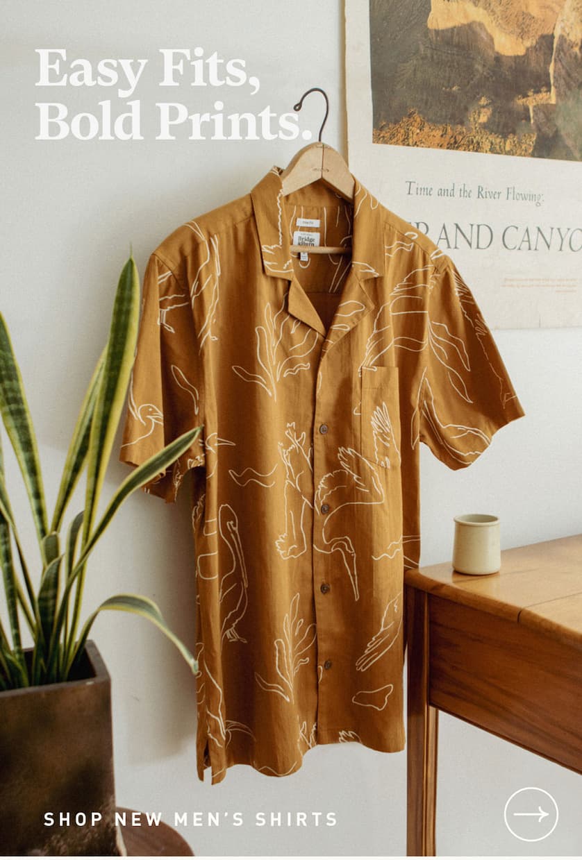 Men's colorful spring shirts