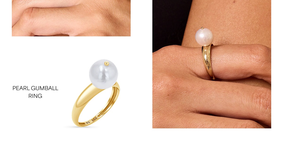 Pearl Gumball Ring