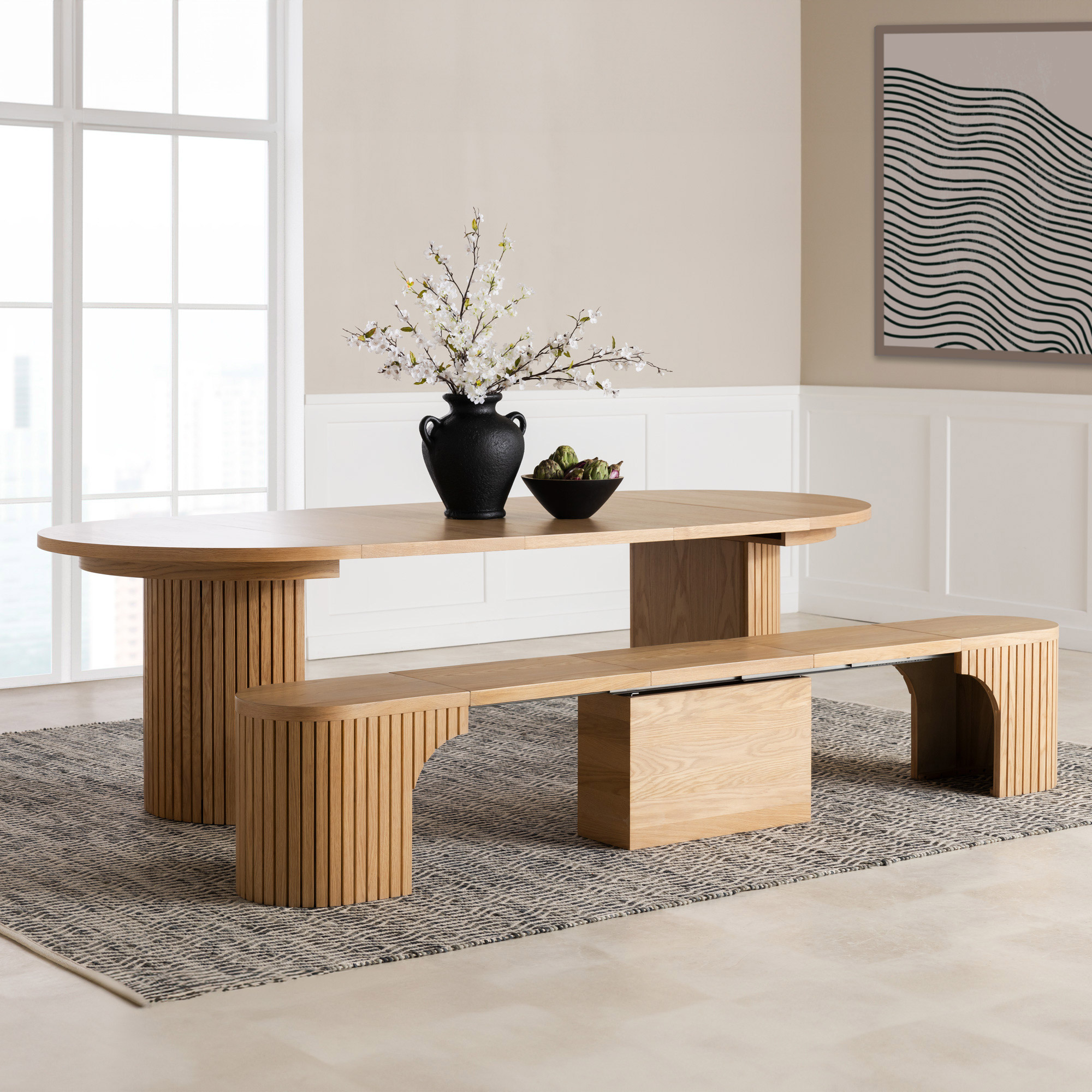 Transformer Table Extendable Round Dining Collection