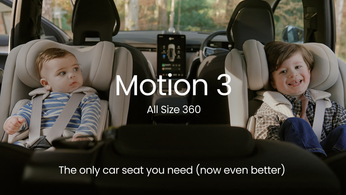 Motion 3 All Size 360. The only car seat you need (now even better)