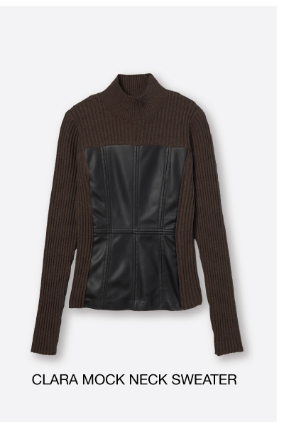 Clara Mock Neck Sweater