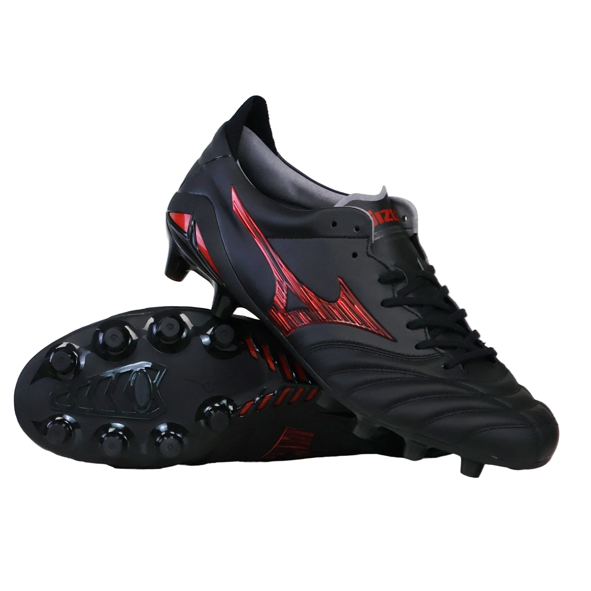 Image of Mizuno Morelia Neo IV FG Made in Japan - Black/Morelia 40th Anniversary Red
