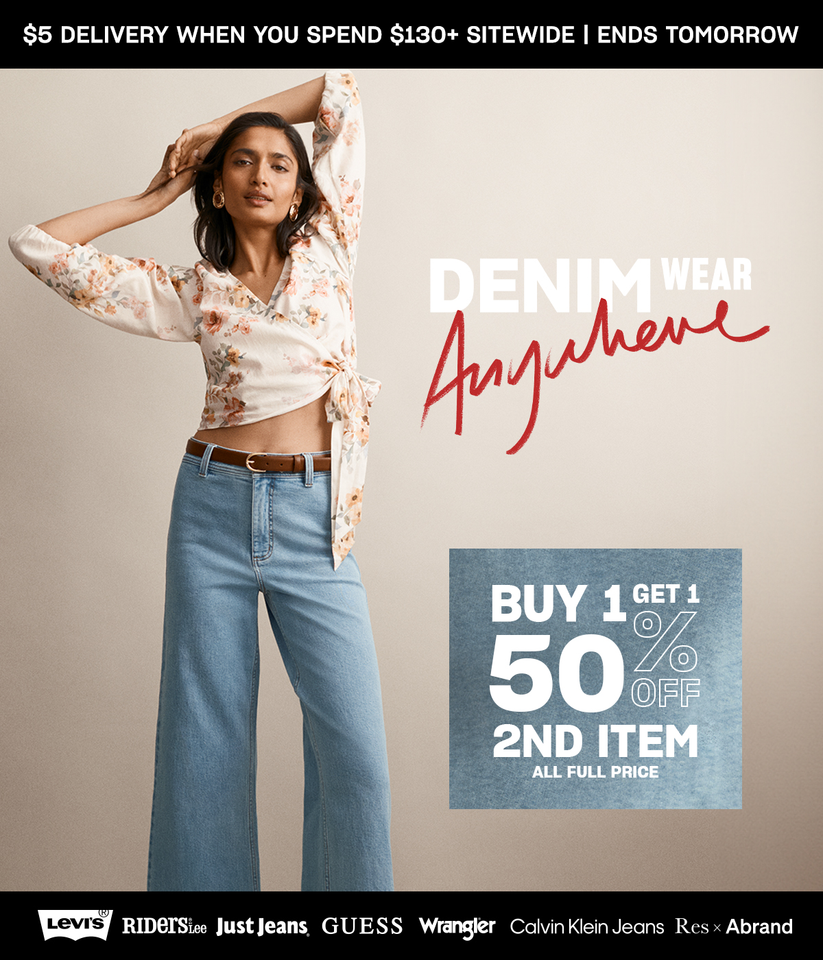 50% off second item. All full price