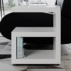 Jayden Side Table - White