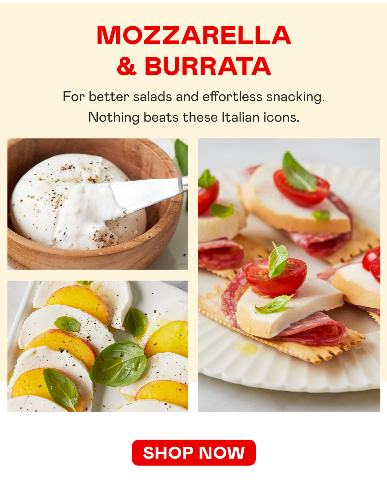 Mozzarella & Burrata​