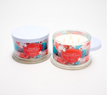 HomeWorx by Slatkin + Co. S/2 18oz Party in the USA Candles