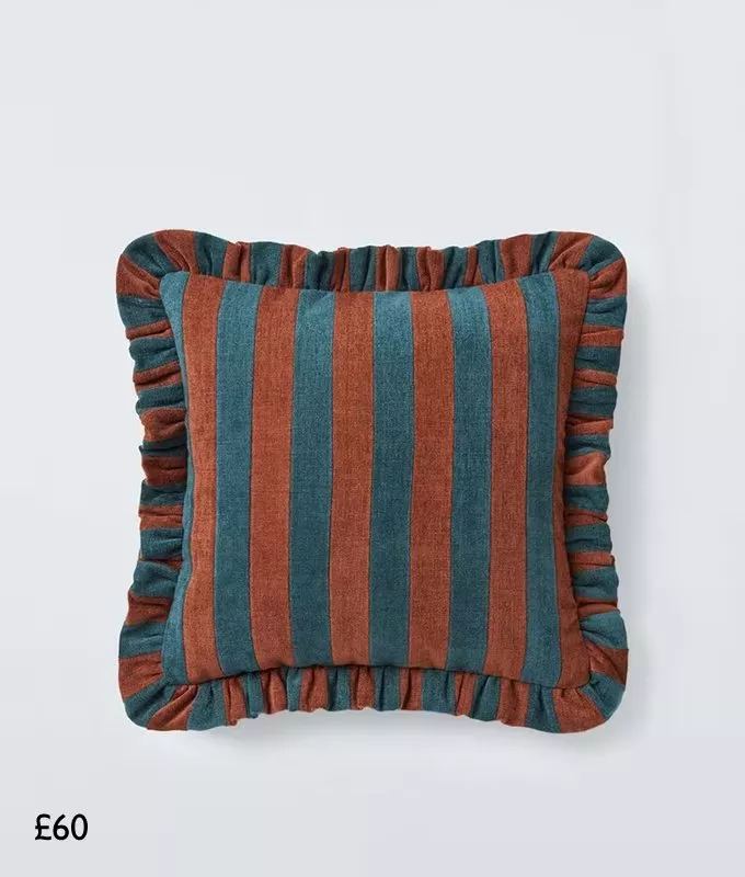 John Lewis Chenille Stripe Cushion, £60