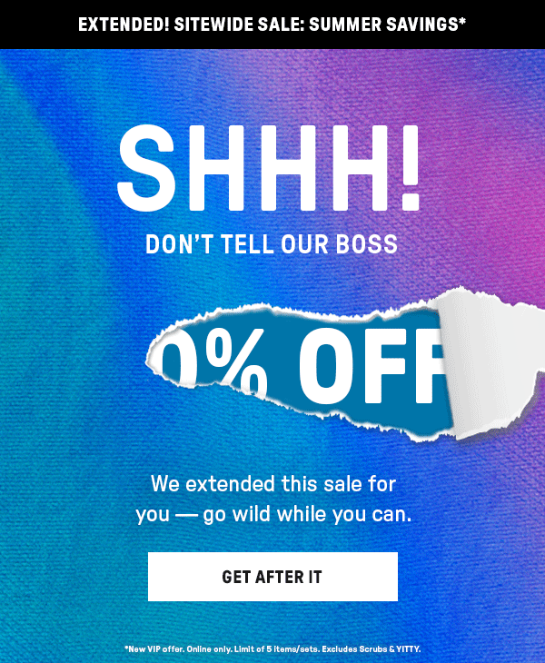 Extended Sitewide Sale
