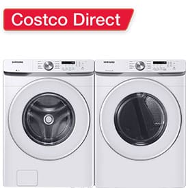 Samsung 4.5 cu. ft. Front Load Washer with Vibration Reduction Technology+ and 7.5 cu. ft. Dryer